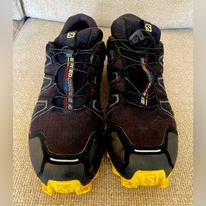 Salomon Speed Cross 4 Men's Size 12 Black Hiking Trail Athletic Shoes